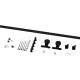 BARN DOOR RAIL 200cm/300cm BLACK D.70 BARN DOOR AND HARDWARE
